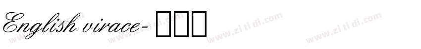 English virace字体转换